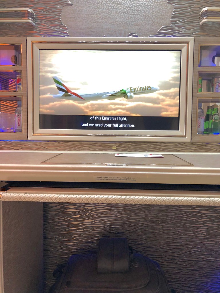 Emirates 32 inch HD TV FIrst Class